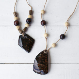 Coconut Shell High Gloss Resin Necklace DIY