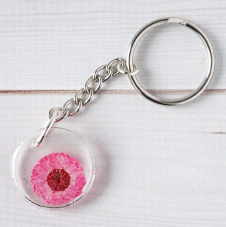 Flower-Keychain-Pink