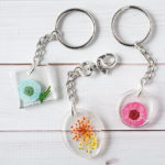 DIY Resin Flower Keychains