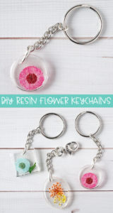DIY Resin Flower Keychains