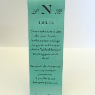 Photo Booth frame wedding favor