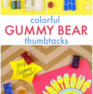 DIY Colorful Gummy Bear Thumbtacks