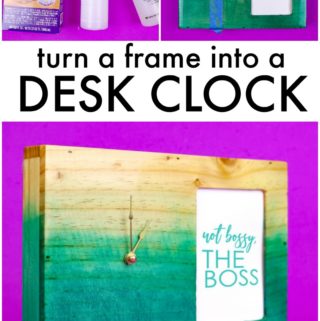 Turn a Frame into a Desk Clock