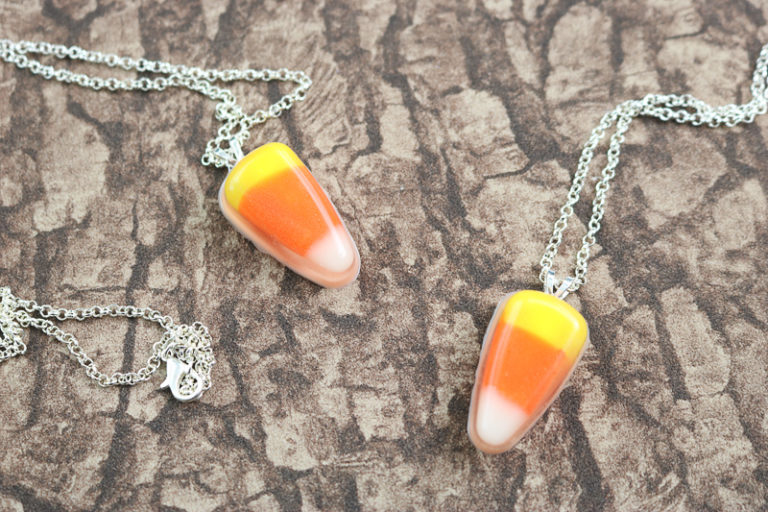 DIY Candy Corn Necklace Resin Crafts Blog