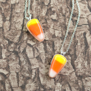 fall candy corn necklace