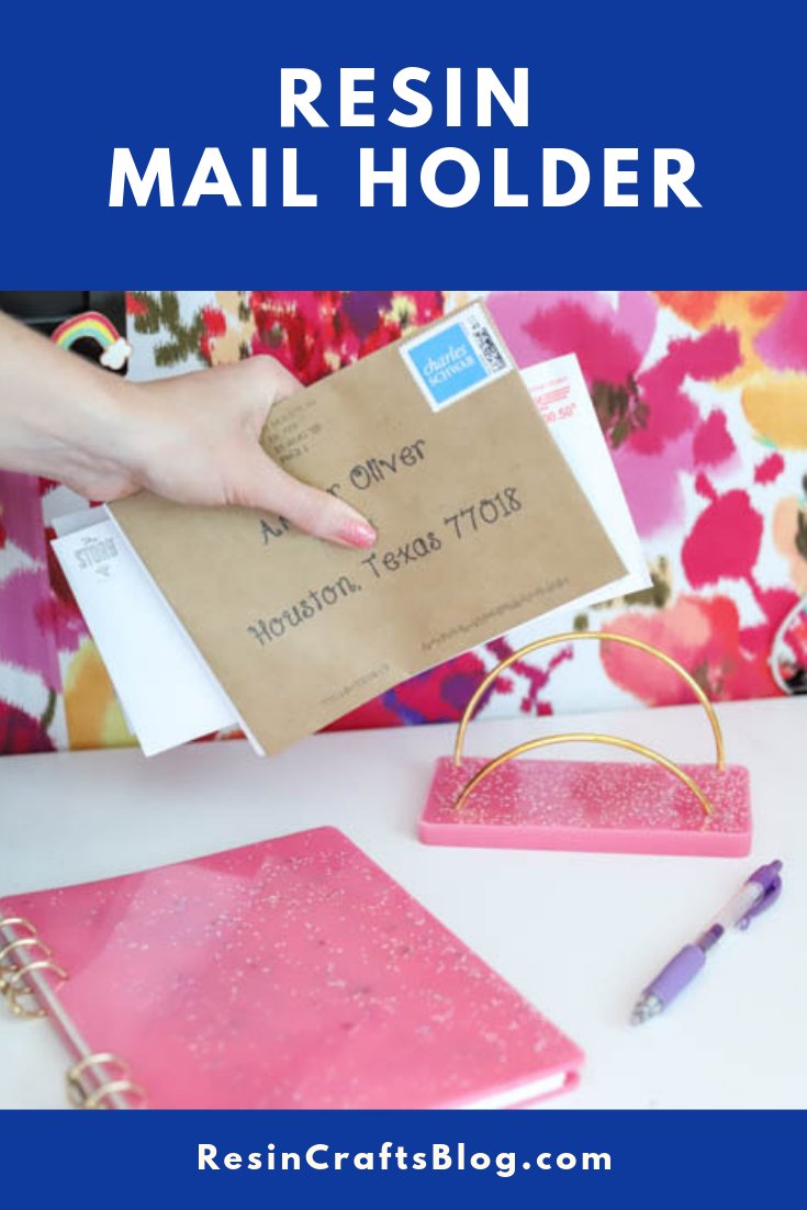 Create a beautiful resin mail holder using EasyCast Clear Casting Epoxy to help organize your mail.  #resin #resincrafts #resin #diy #ResinCraftsBlog via @resincraftsblog