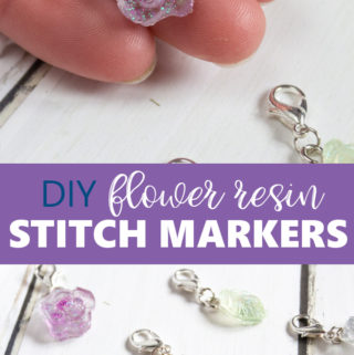 DIY resin stitch markers