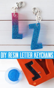 DIY Resin Letter Keychains