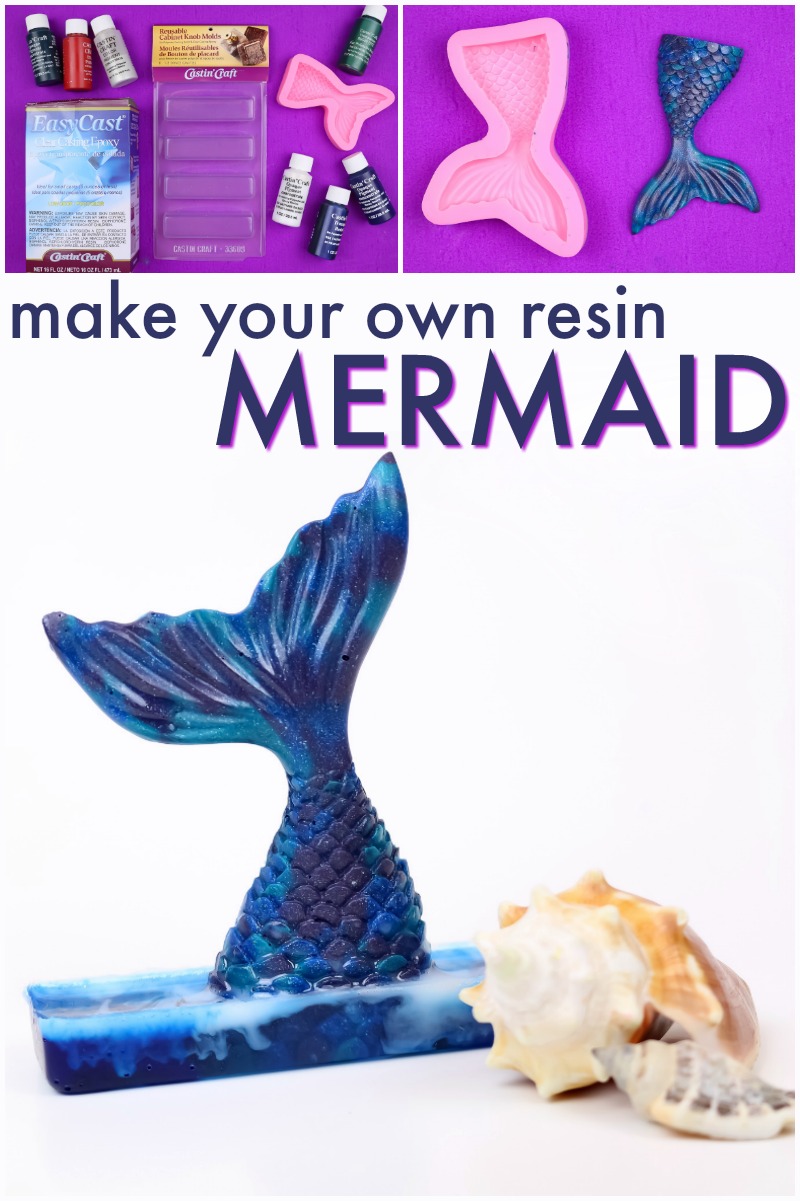 DIY Resin Mermaid Figurine via @resincraftsblog
