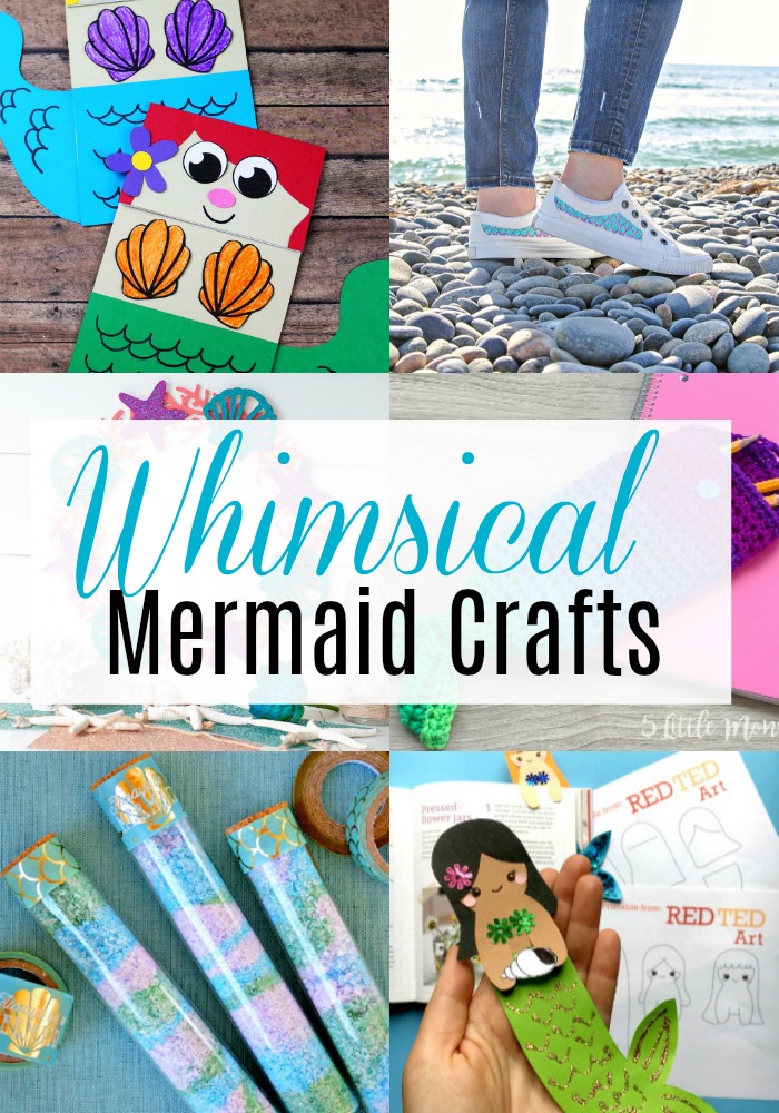 Whimsical Mermaid Crafts via @resincraftsblog