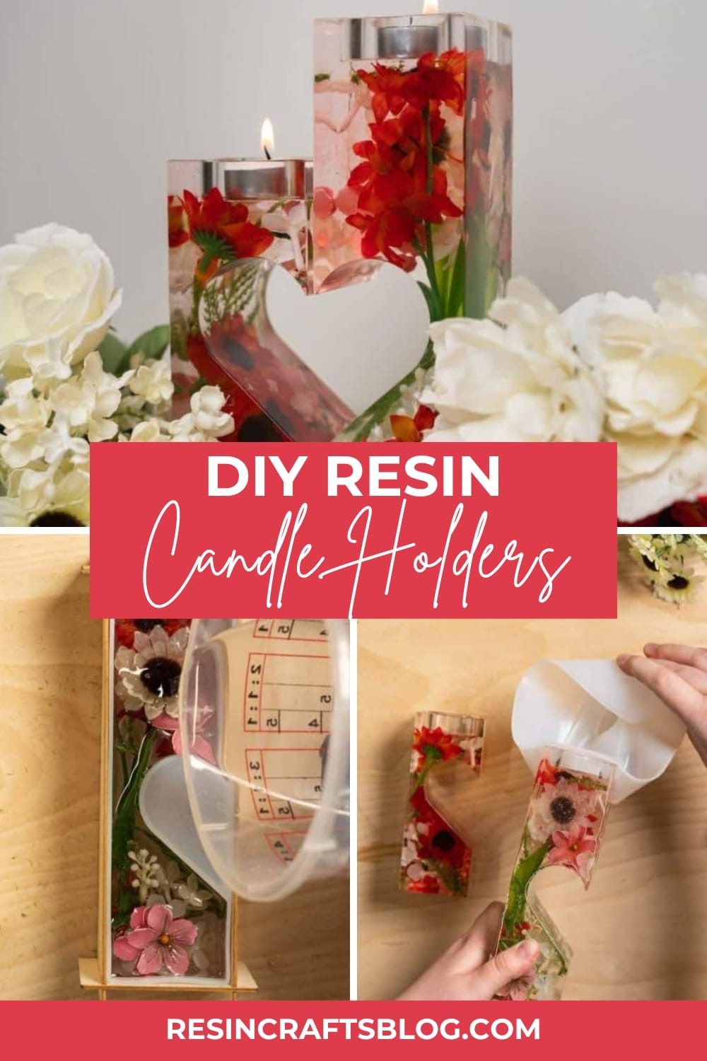 DIY Resin Candle Holders via @resincraftsblog