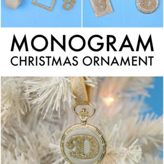 DIY Monogram Christmas Ornament