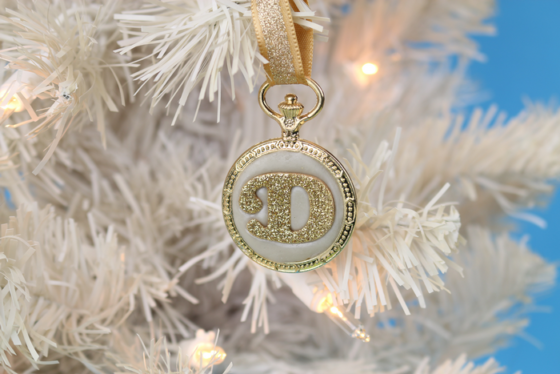 Monogram Ornaments with Jewelry Clay