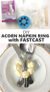 DIY acorn napkin ring