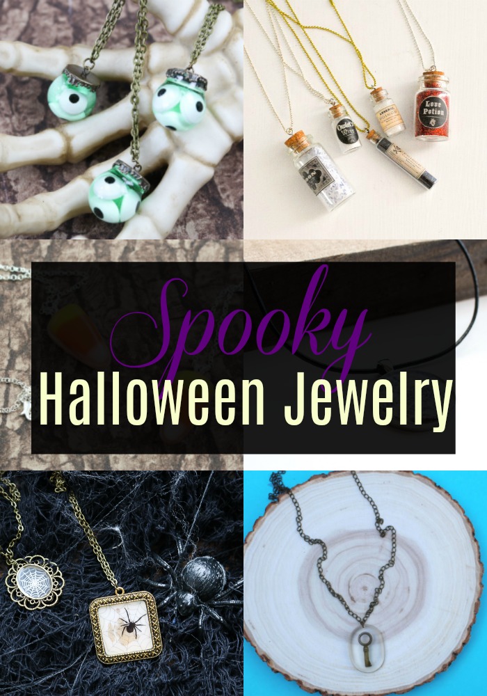 Spooky Halloween Jewelry via @resincraftsblog
