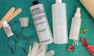 Supplies for resin ornaments