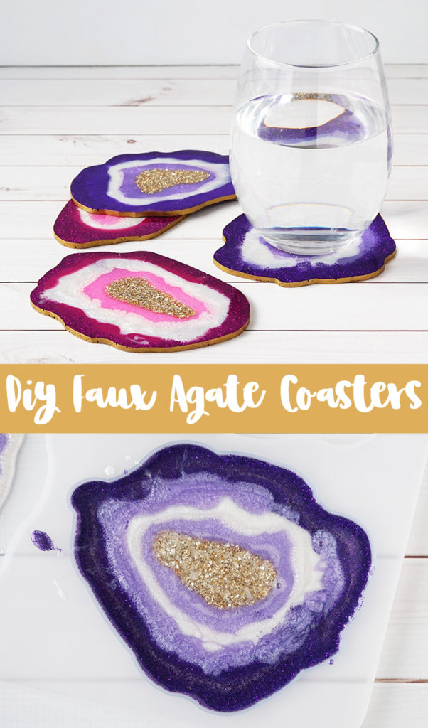 DIY Faux Agate Coasters Resin Crafts Blog