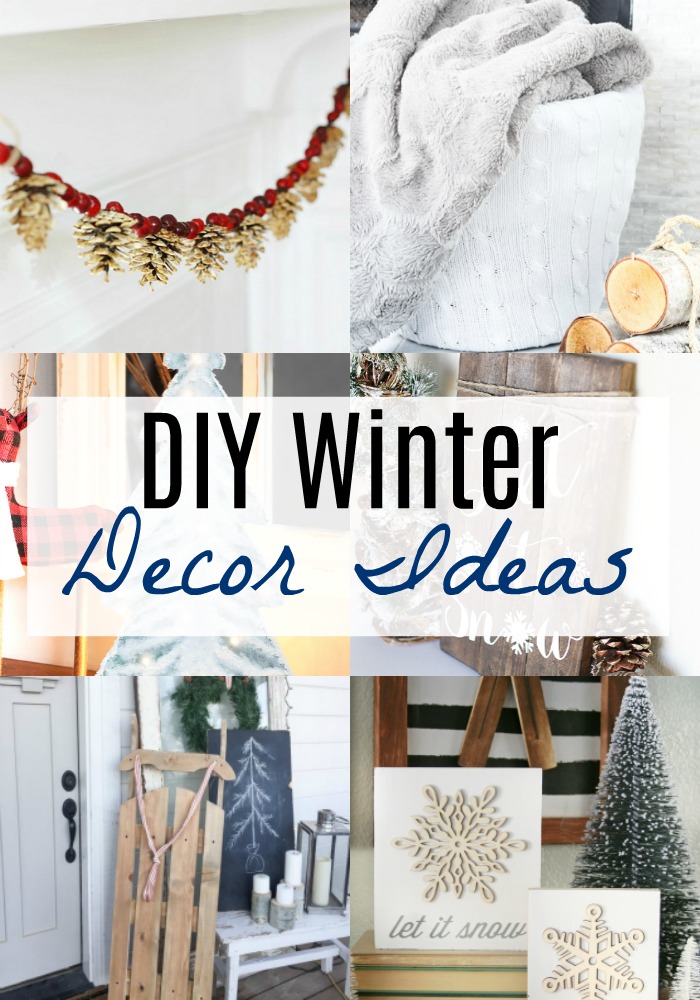 DIY Winter Decor Ideas via @resincraftsblog