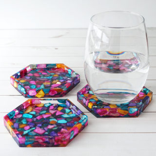 Dyed-Seashell-Coasters-Glass