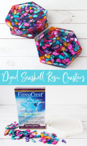 Dyed Seashell Resin Coasters