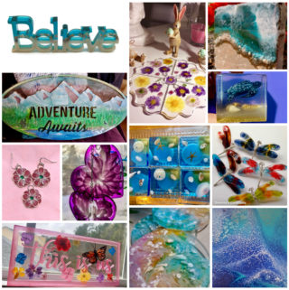 Check out Some of Our March Resin Crafting Challenge Entries!