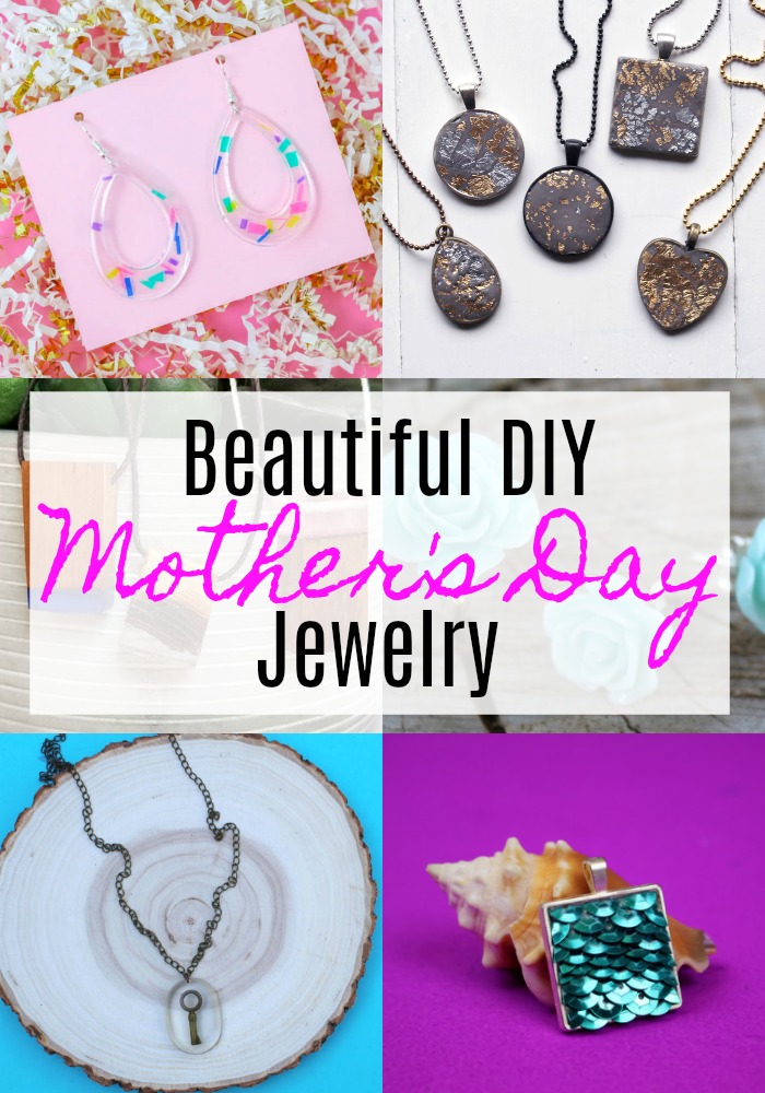 Beautiful DIY Jewelry Ideas for Mother’s Day via @resincraftsblog