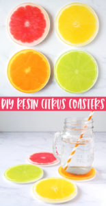 DIY Resin Citrus Coasters