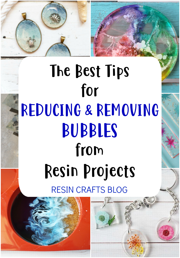 Follow these 6 tips for reducing and removing bubbles from your resin projects for better results every time! via @resincraftsblog