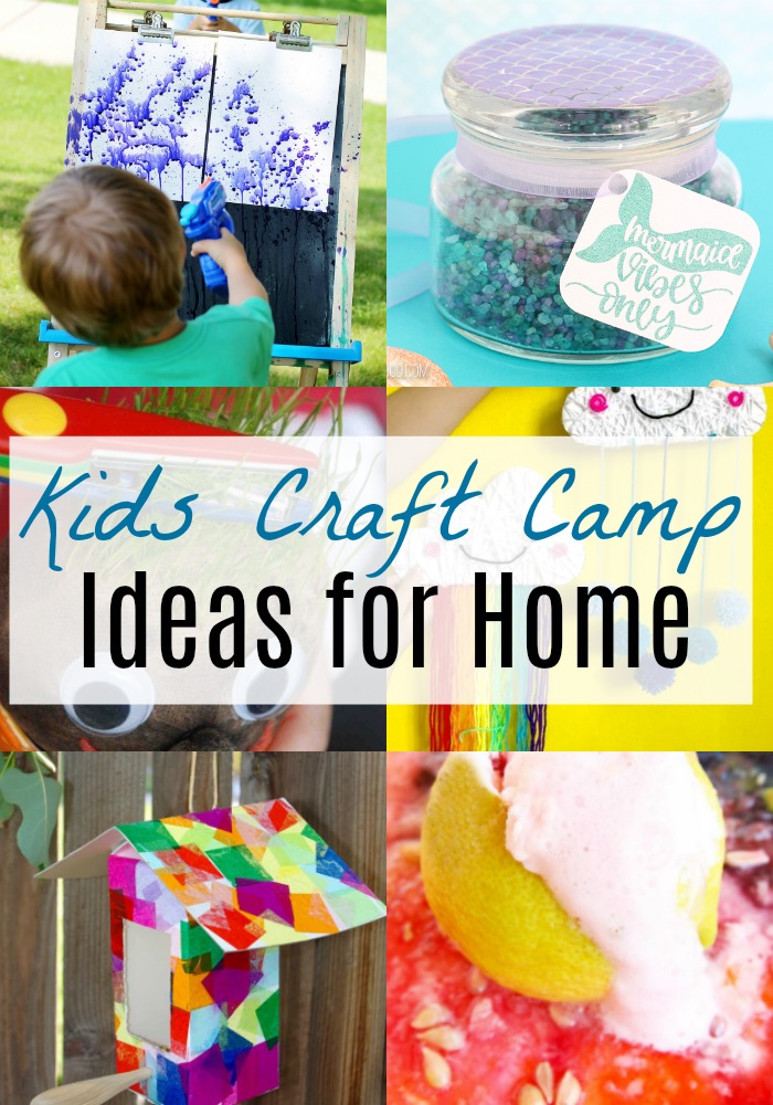 Ideas for Kids Craft Camp At Home via @resincraftsblog