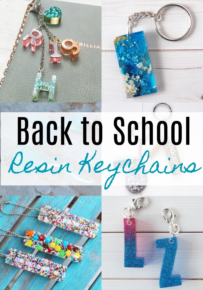 Resin Keychains perfect for Back to School via @resincraftsblog