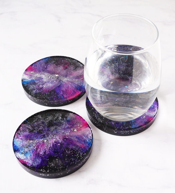 DIY Resin Galaxy Coasters Resin Crafts Blog