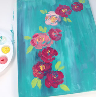 layered resin floral painting (4)