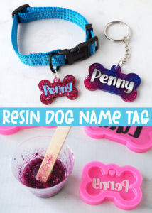 Resin Dog Name Tag
