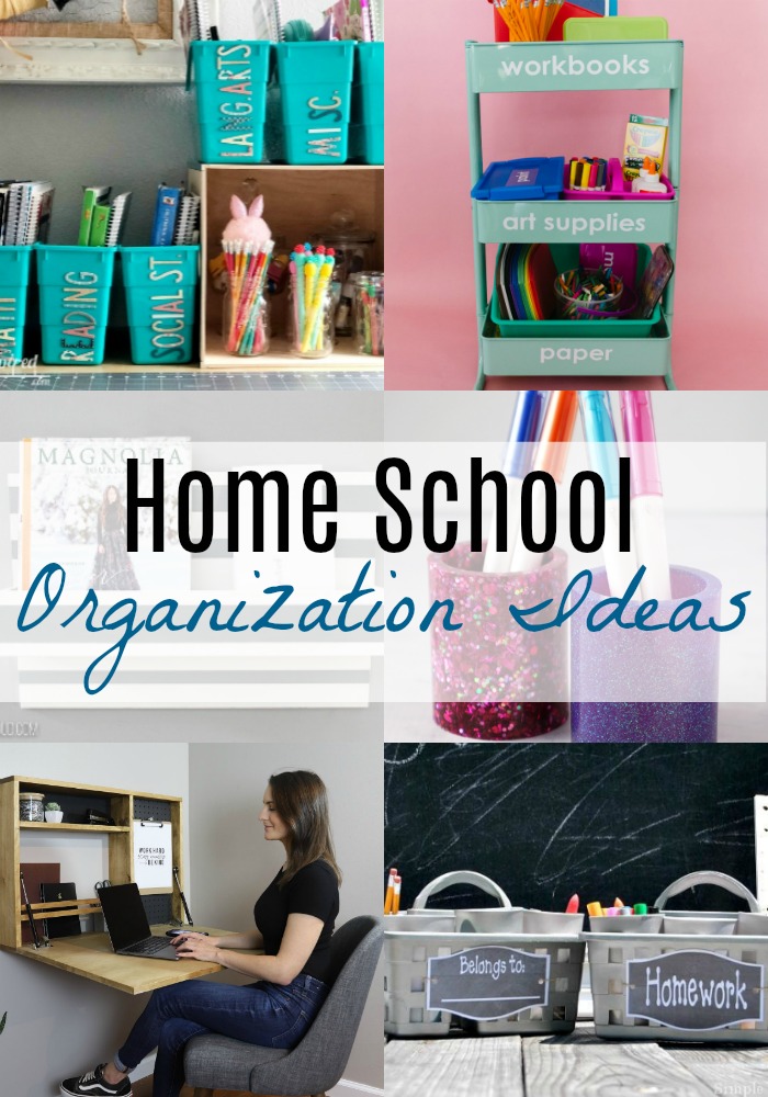Fabulous Home School Organization Ideas via @resincraftsblog