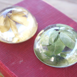 four leaf clover resin paperweight (3)