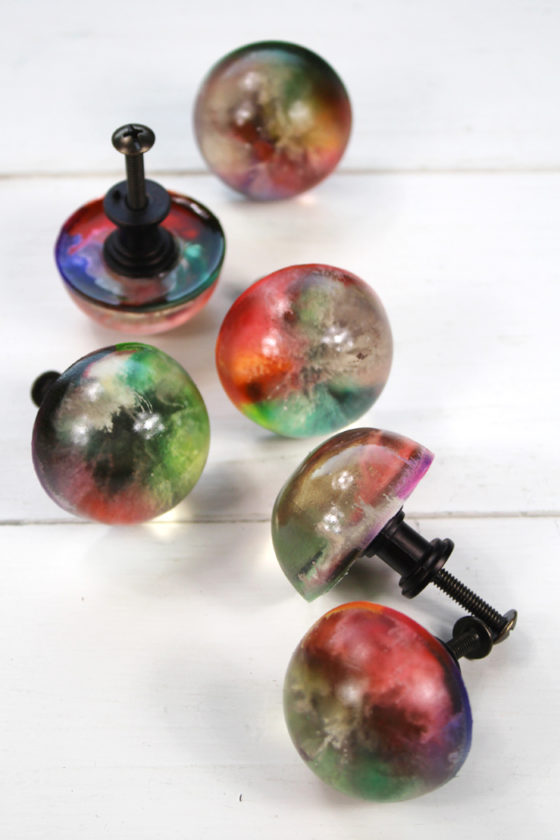 How to Make Alcohol Ink Resin Knobs with EasyCast Resin Crafts Blog