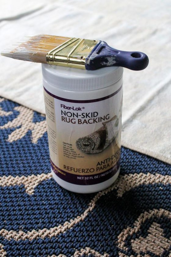 Fiber-Lok Non-Skid Rug Backing is the easiest and most effective way to keep a rug from sliding and curling. Simply paint on two thin coats and let it work its magic.