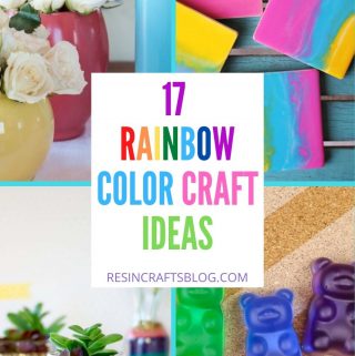 17 DIY rainbow crafts pin image with text overlay