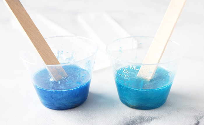 blue resin mixtures