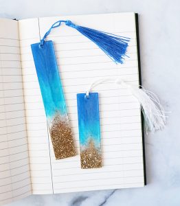 Resin Beach Bookmarks Made with EasyCast