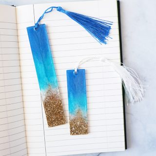 Resin Beach Bookmarks Made with EasyCast