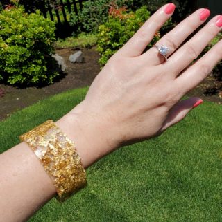 Glitter Bracelet with Polyester Casting Resin