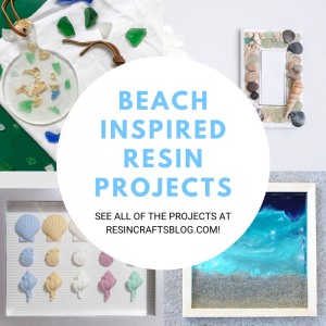 beach inspired resin projects collage feature image