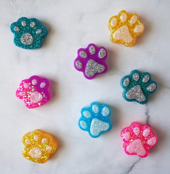 Resin Paw Keychains Made with EasyCast - Resin Crafts Blog