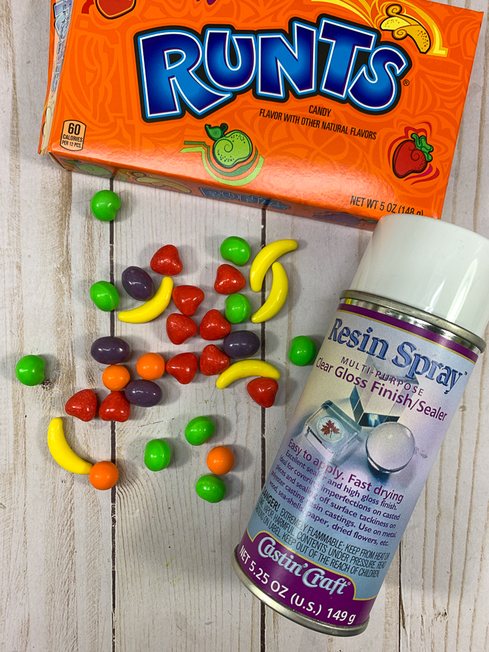 Use Runts candy to make adorable resin popsicle napkin rings with EasyCast Clear Casting Epoxy. Be sure to spray the candy with Resin Spray Clear Sealer prior to placing into resin.