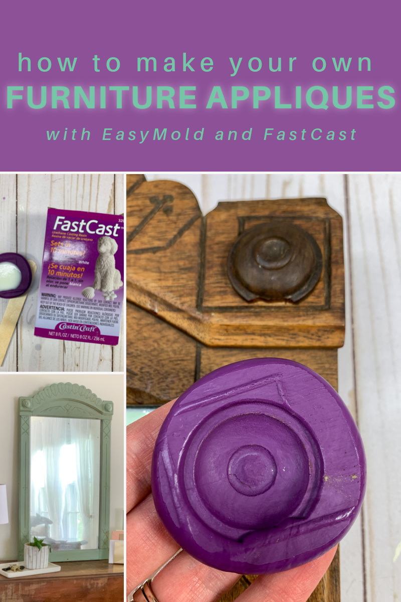 This is so great! If you've wanted to make DIY furniture applique molds or DIY furniture appliques, you need to read this post. It shows you how to make your own applique molds and appliques with a very cool mold-making putty, and super fast hardening resin. via @resincraftsblog