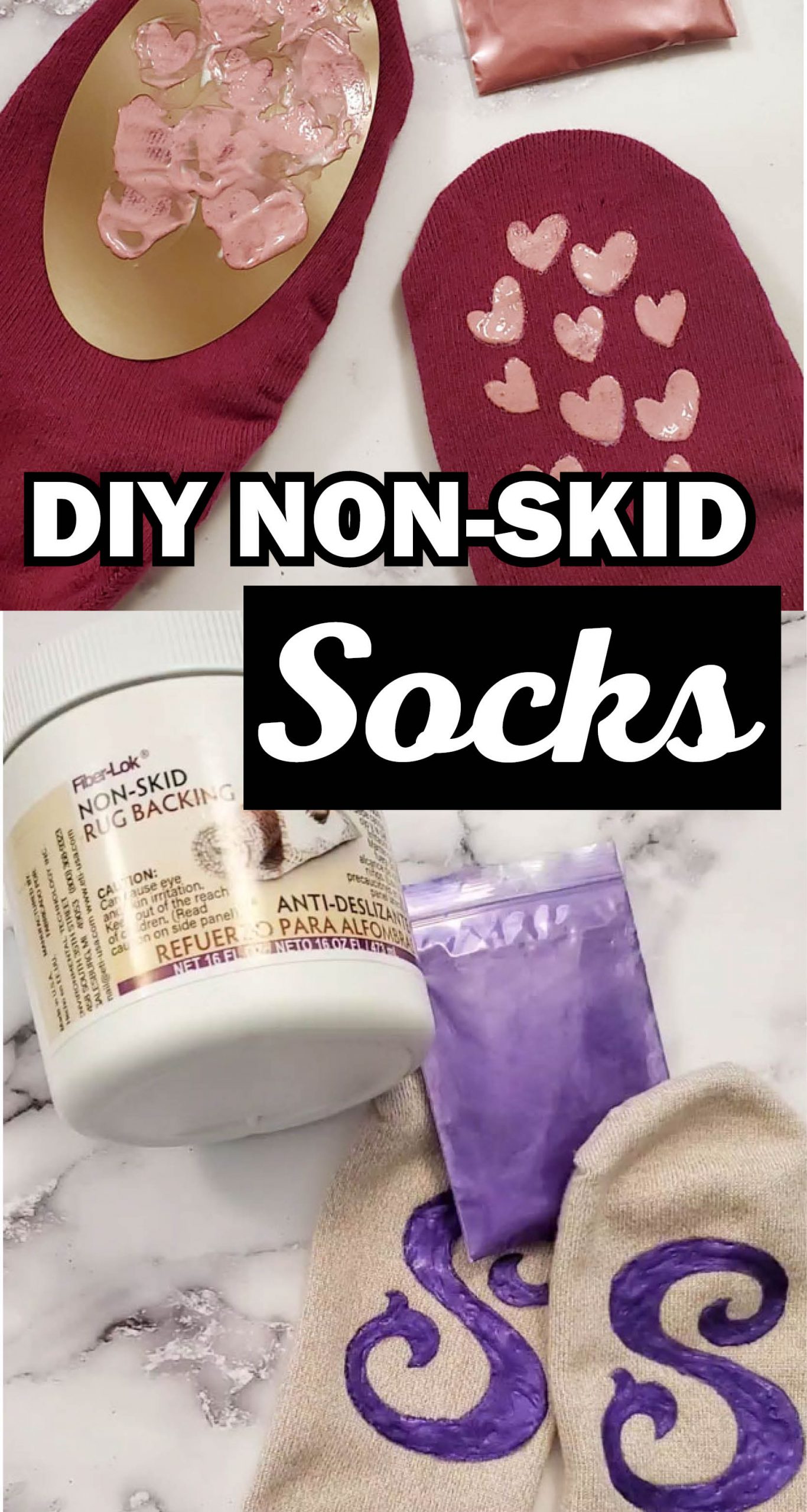 Looking for an out-of-the box way to make fun, custom socks? Try this tutorial to decorate Socks with Fiber-Lok Rug Backing. via @resincraftsblog