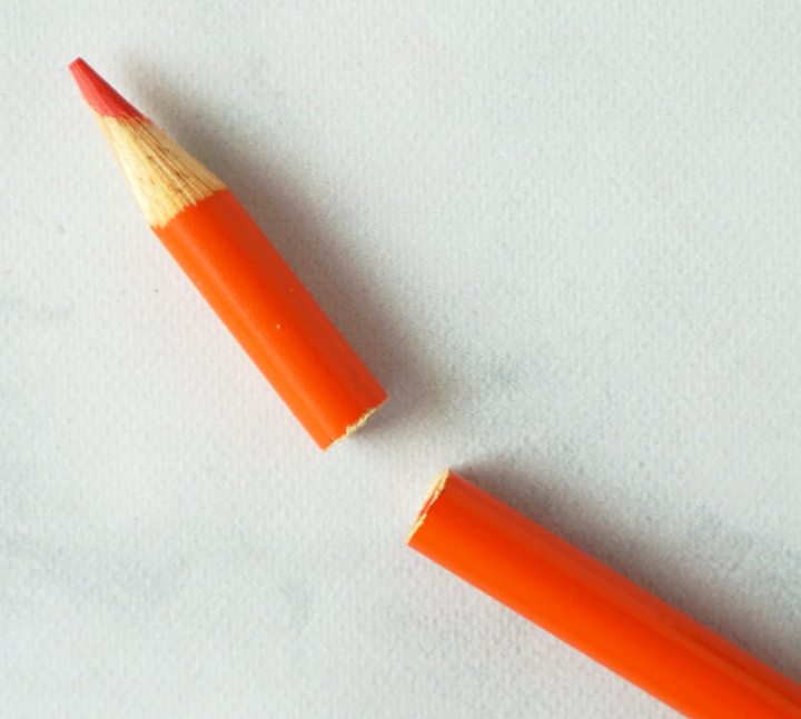 Cut Colored Pencil