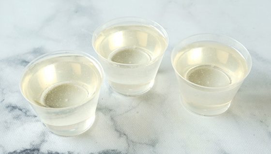 Clear Resin in Mixing Cups