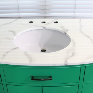 Bathroom Countertop Makeover with Envirotex Lite Pour on High Gloss Finish